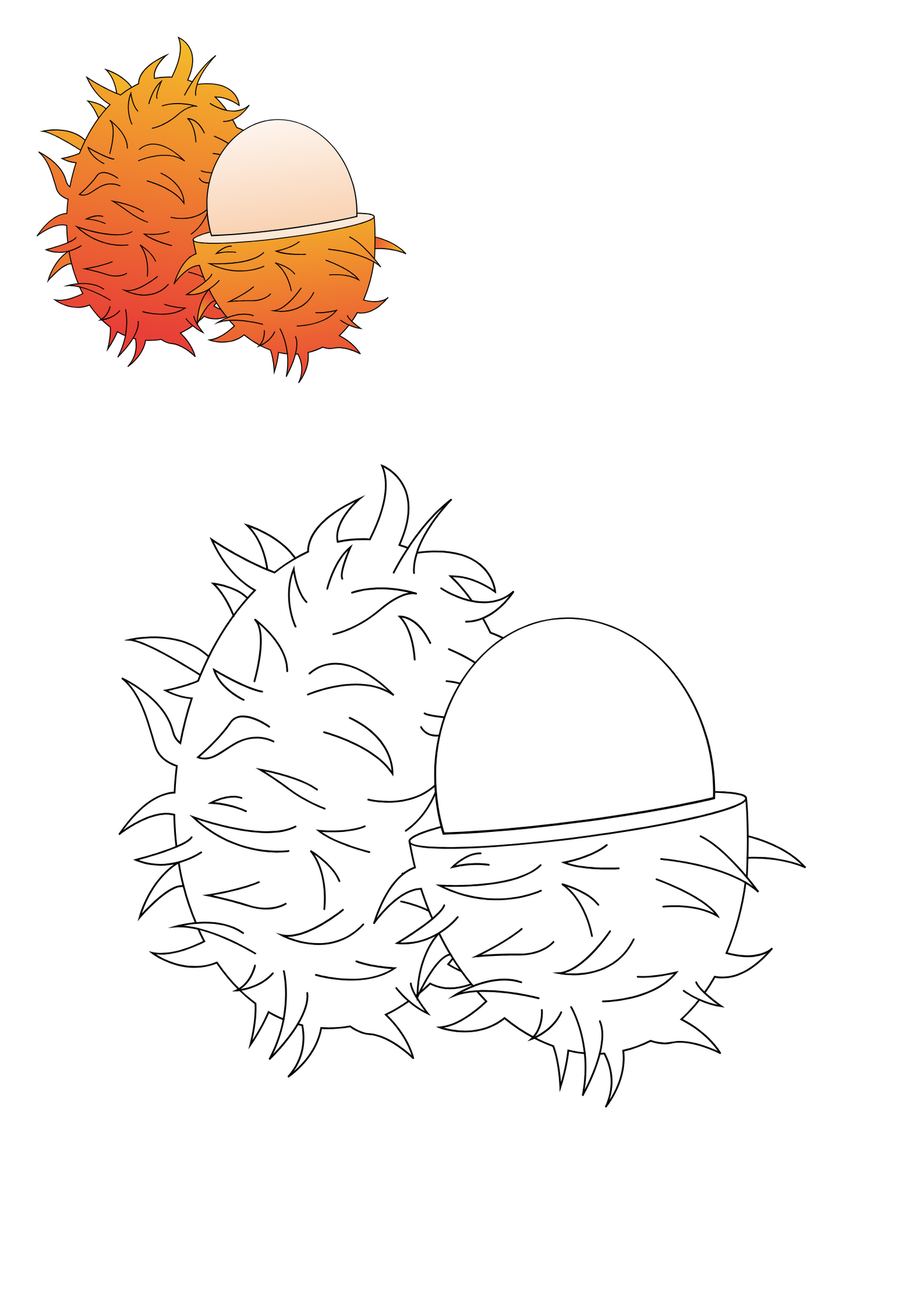 Coloring book for children between 3 and 5 years old