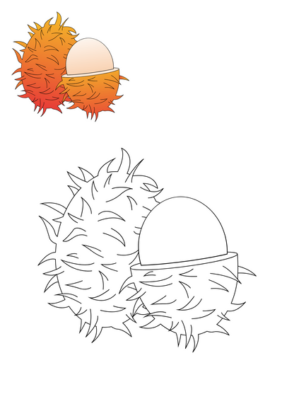 Coloring book for children between 3 and 5 years old