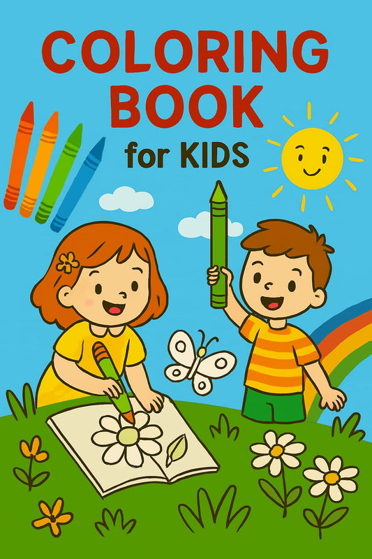 Coloring book for children between 3 and 5 years old